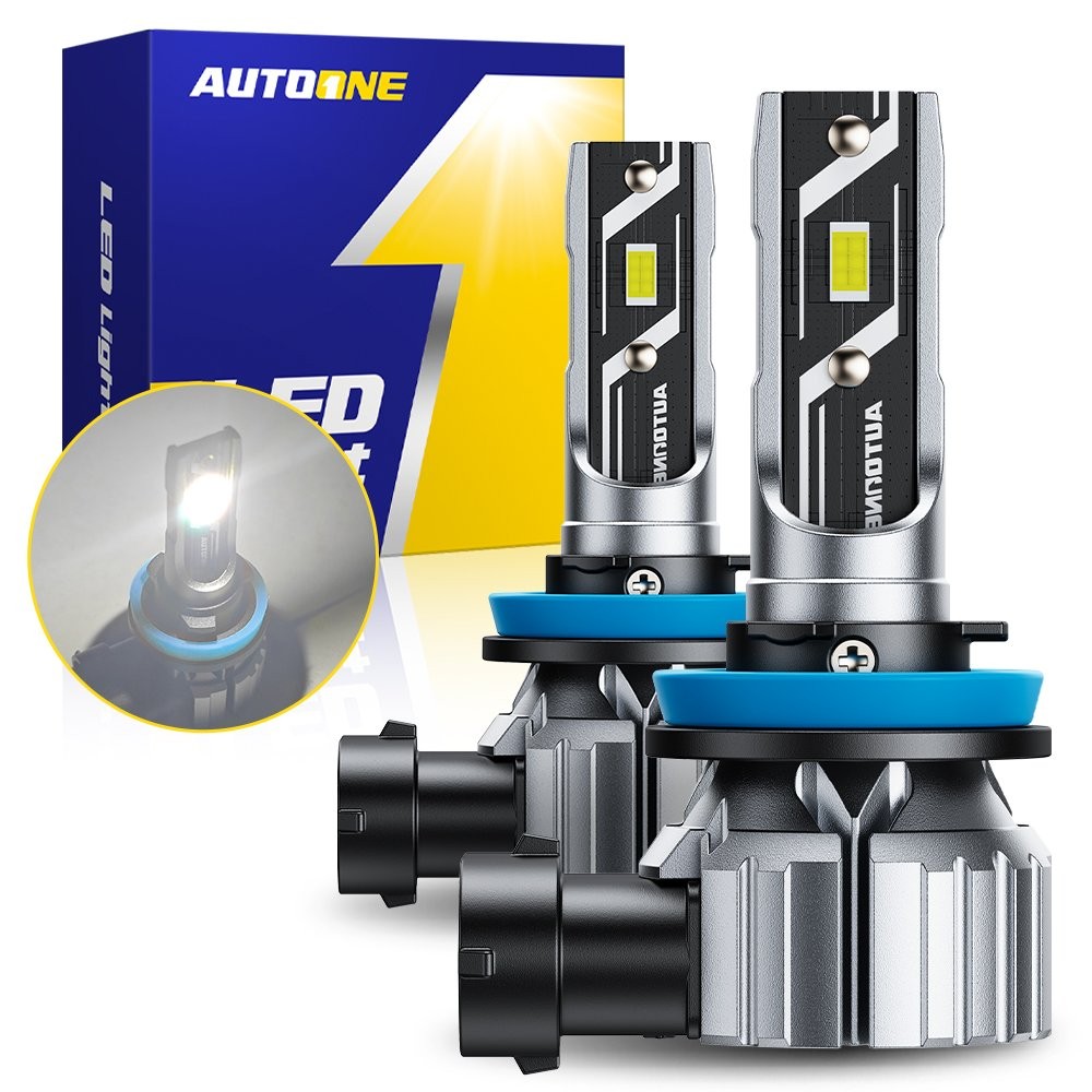 H11 H8 H9 LED Headlight Kit High Low Beam Bulb Super Bright White 20000LM EXD