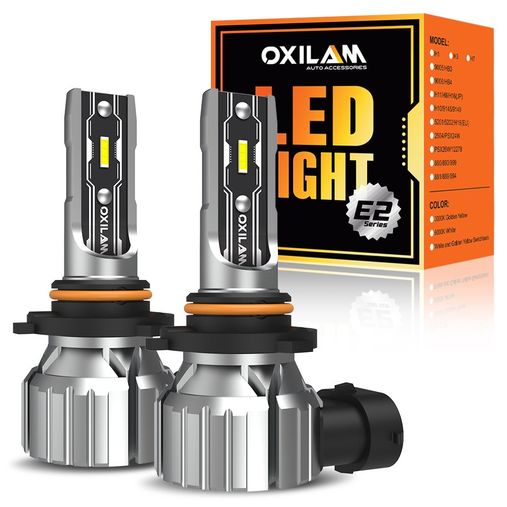 OXILAM 9005 HB3 LED Headlight Bulbs Super White 10000LM Kit High Low Beam CANBUS