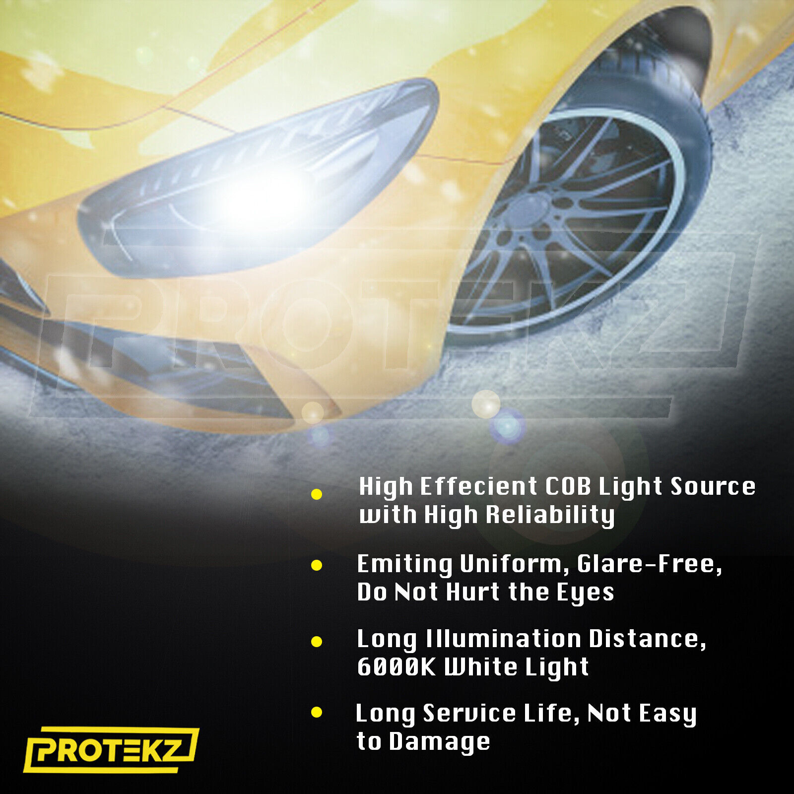 9007 LED Bulb CREE Chips 6000K Wide Angle 360 Degree Adjustable HB5 Headlight