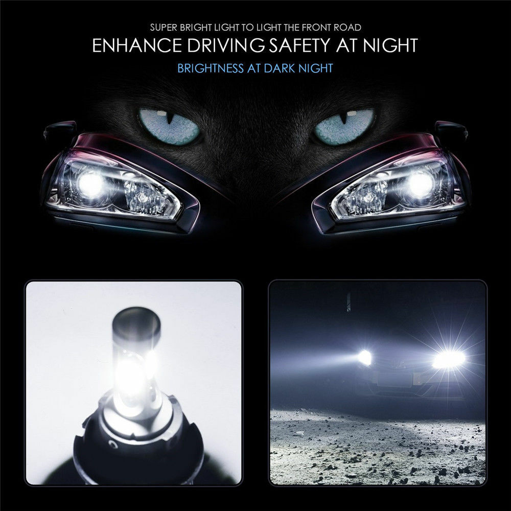 LED Headlight H4 HB2 9003 3-sides LED Bulbs Lights High Low Beam 300000LM 6000K