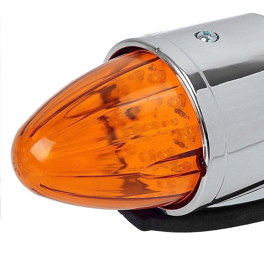 5x 17 LED Amber Torpedo Cab Roof Top Marker Light For Kenworth Peterbilt Truck