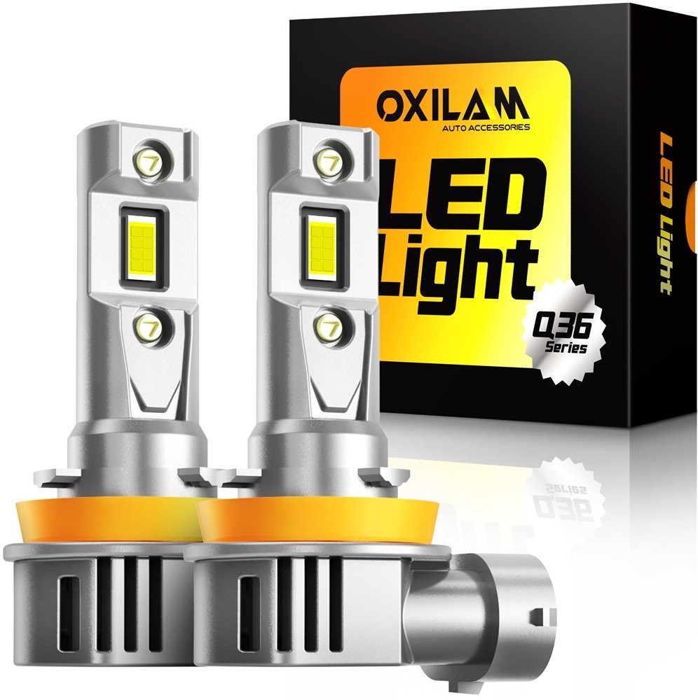 OXILAM Canbus H11 H9 H8 LED Headlight Bulbs Hi Low Beam 60W 60000LM Super Bright