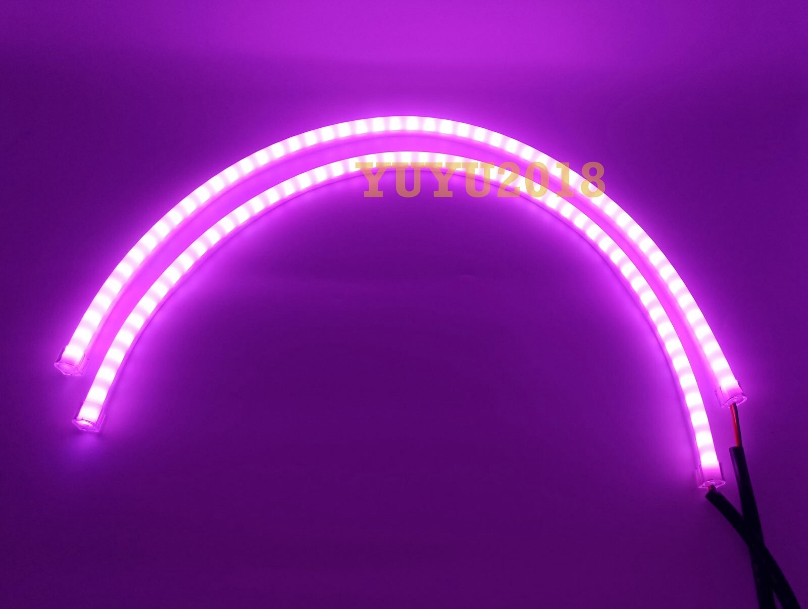 2*60cm LED strip Flow series Chasing RGB for headlight DRL Dream color signal