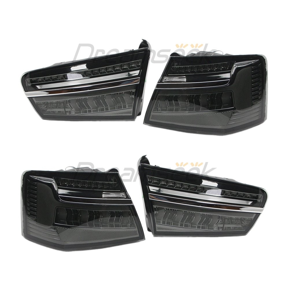 LED Tail Light Assembly For Audi A6 / S6 12-15 Rear W/ Dynamic Turn Signal Lamp