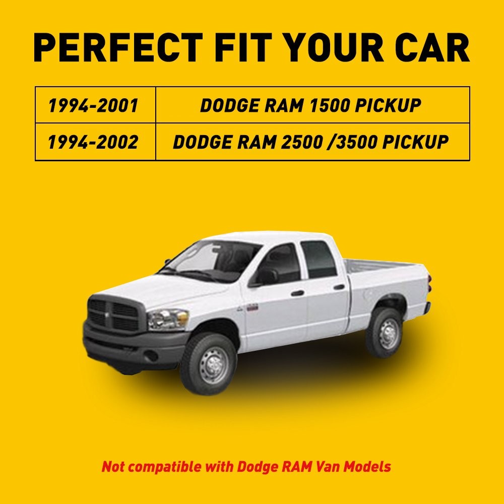 5500K LED Lights Plate License Assembly for Dodge 1994-2001 Ram 1500 2500 Trucks