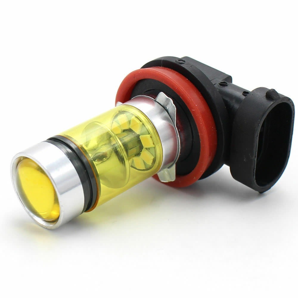2 Pack H8 H11 LED Fog Light Bulbs 6000K 1200LM Brightness Waterproof Plug & Play