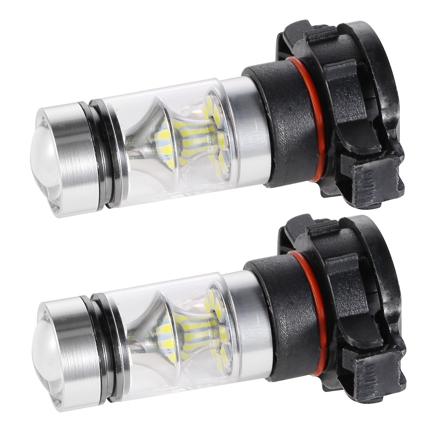 2x 100W 5202 H16 LED Fog Driving Light DRL Super Bright Waterproof 6000K White