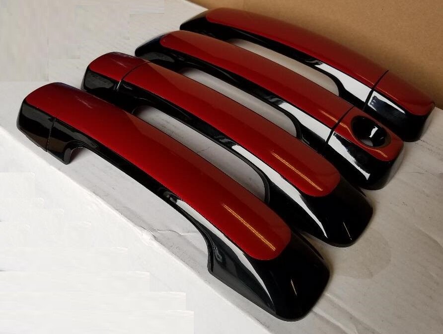 Custom Black OR Chrome Door Handle Covers 2007-2021 Toyota Tundra YOU PICK CLR