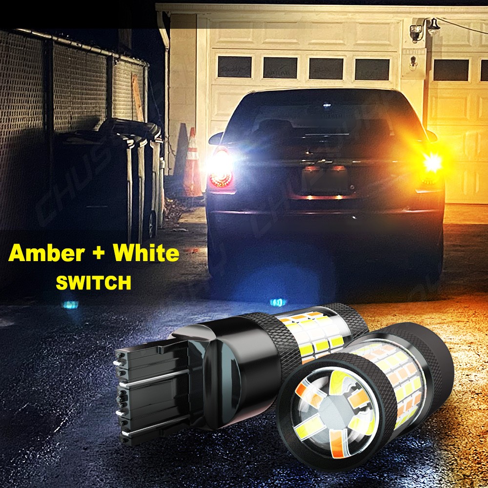 LED Front Rear Turn Light Signal Blinker Bulbs 7441 7440 Amber Error Free A++