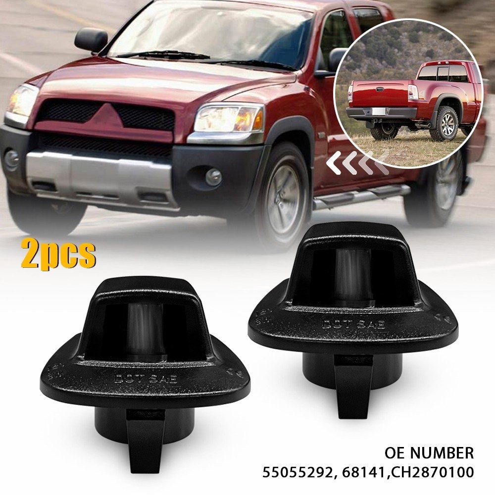 2x Rear License Plate Light Cover for 1997-2010 Dodge Dakota 2011 RAM Dakota USA