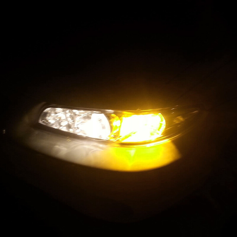 2PCS Golden Yellow 7440 7440A 992 Car Truck LED Turn Signal Light Bulbs W21W T20