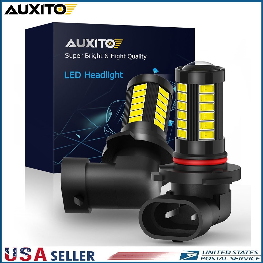 AUXITO 9006 HB4 LED Front Fog Light Lamp Bulbs Kit 2400LM 6000K Xenon White E