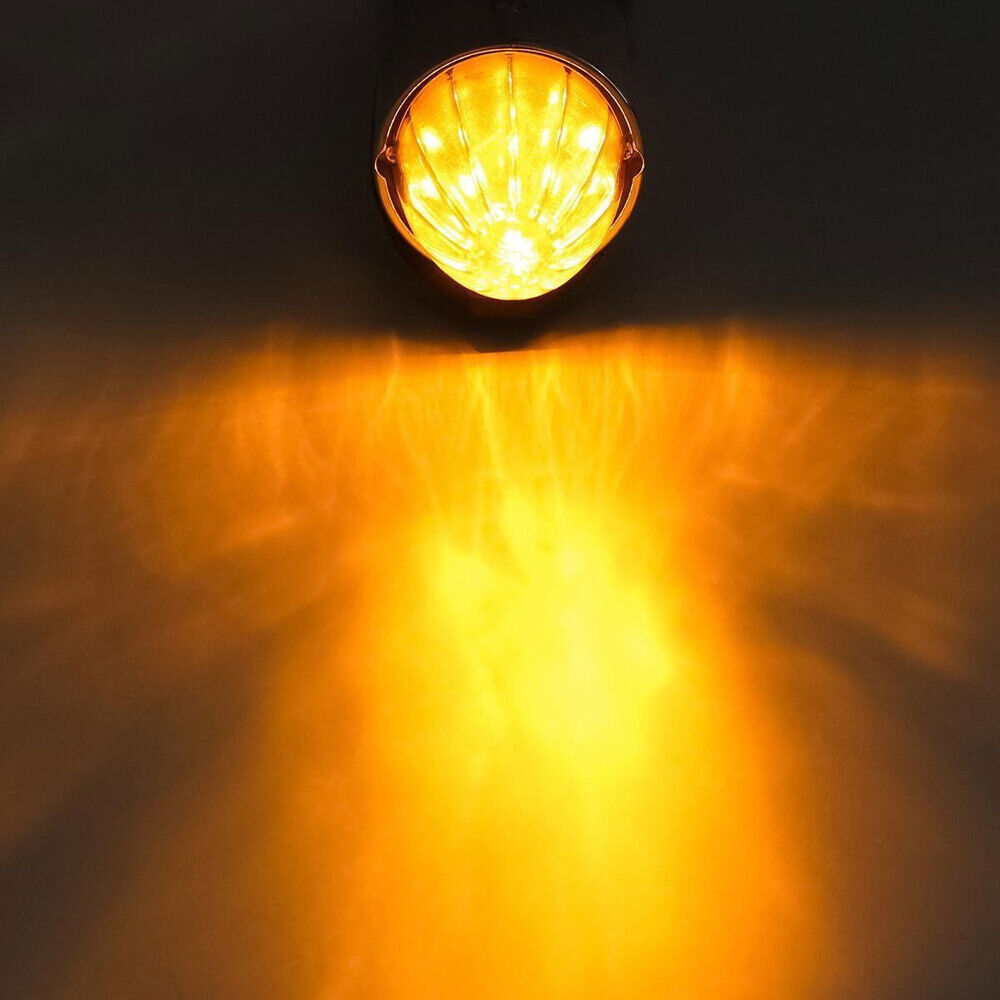 7x 17 LED Amber Torpedo Cab Marker Roof Running Top Light For Kenworth Peterbilt