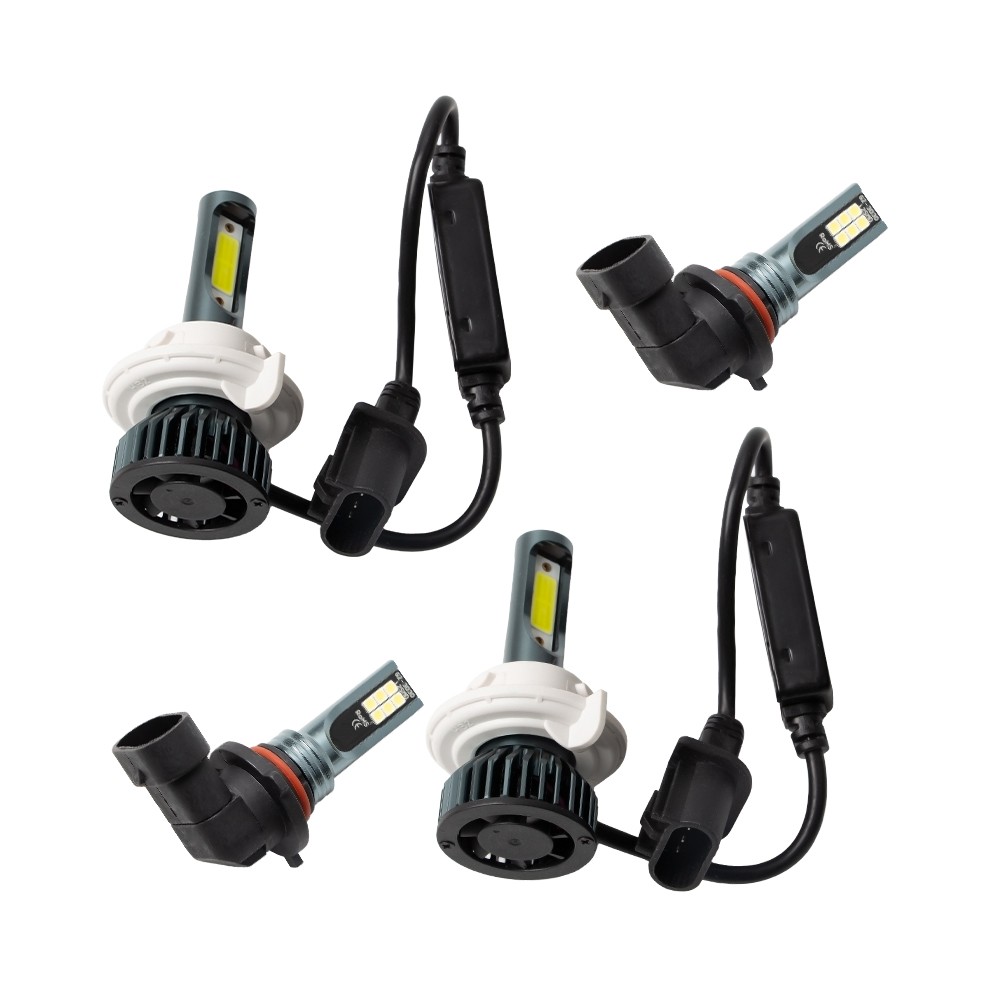 For Ford F 150 2004-2014 10000k LED Headlight Hi/Lo + Fog Light Bulbs Combo 4x