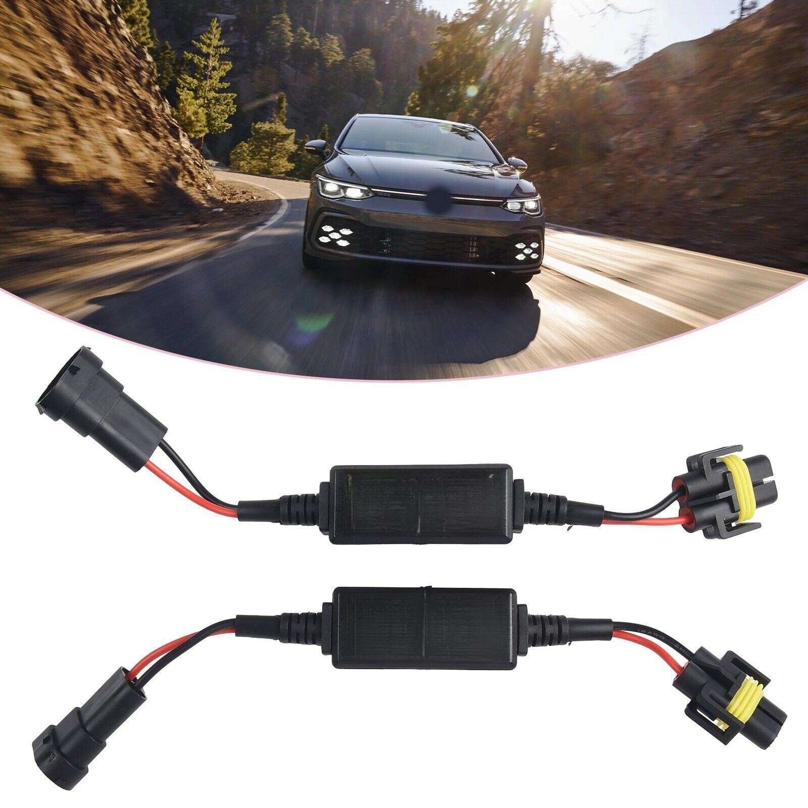 2Pcs Error Free LED Canbus Decoder For LED Car Headlight Bulb H8 H9 H11