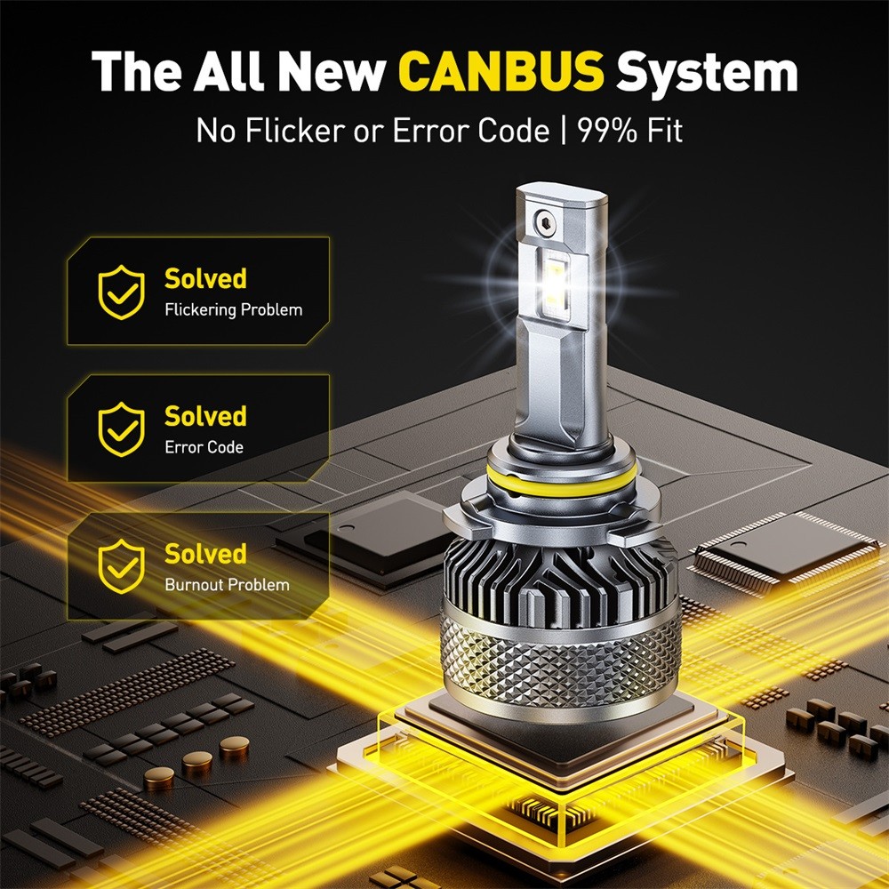 AUXITO 9006 HB4 LED Headlight Bulbs 32000LM 170W 6500K Cool White High Power X5