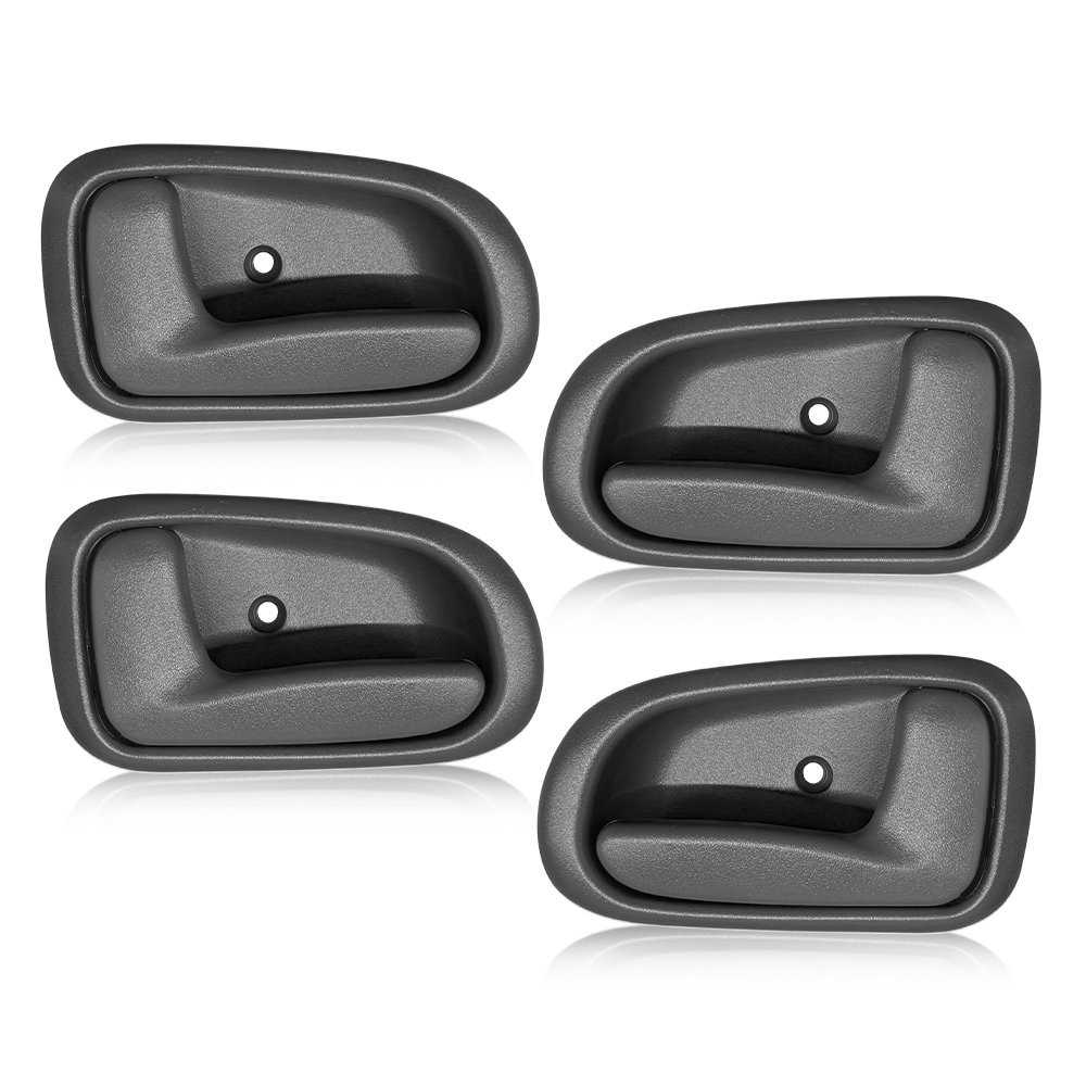 Gray Inner Door Handle For 1993-97 Toyota Corolla Prizm Set Front & Rear 1-5SET