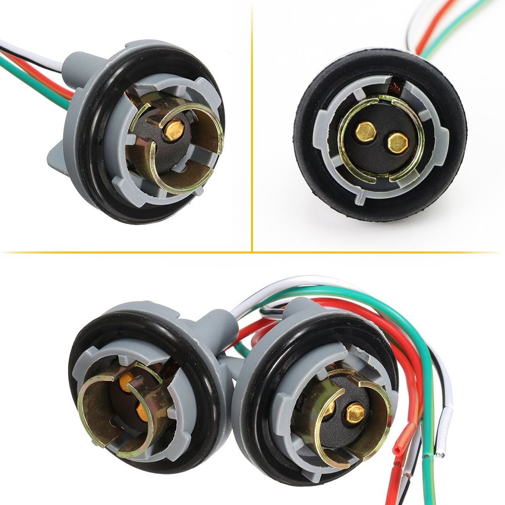 Universal Pigtail Wire Female Socket 1157 2 Harness Brake Stop Park Replacement