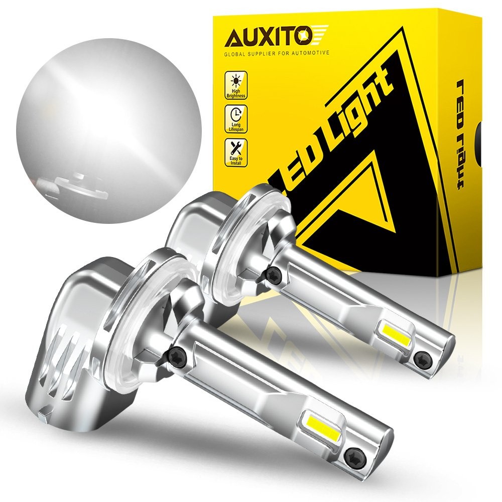 2pcs AUXITO White H27W/2 (881) LED Fog Daytime Running Light Bulbs High Power