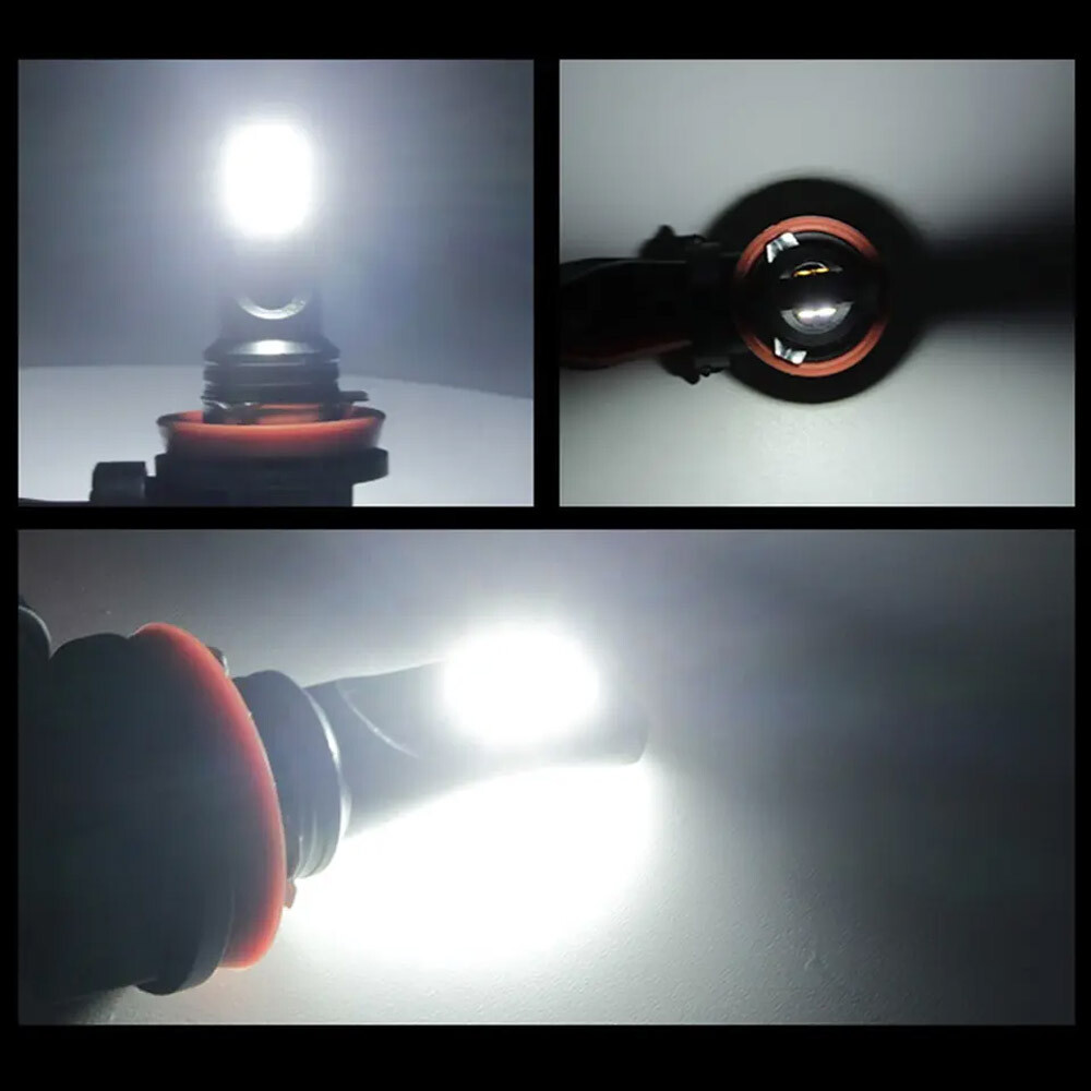 Combo 9005+H11+H11 LED Headlight Kit Fog light Bulbs High Low Beam 6000K White A