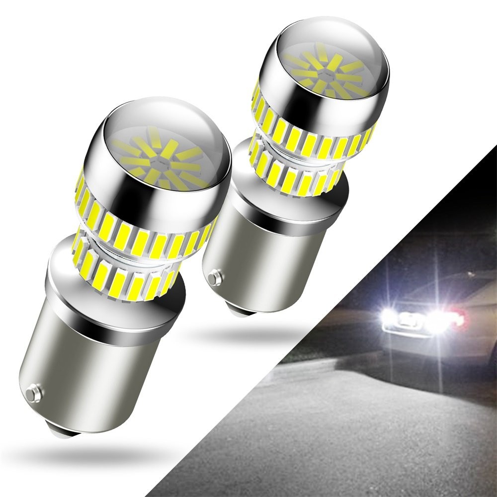 AUXITO 1156 BA15S 5008 1141 White CANBUS LED Backup Reverse Light 7506 Bulbs 54W