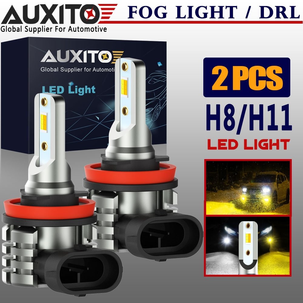 Switchback LED Fog Light Bulb H11 H8 H16JP Yellow 3000K + White 6000K Dual Color