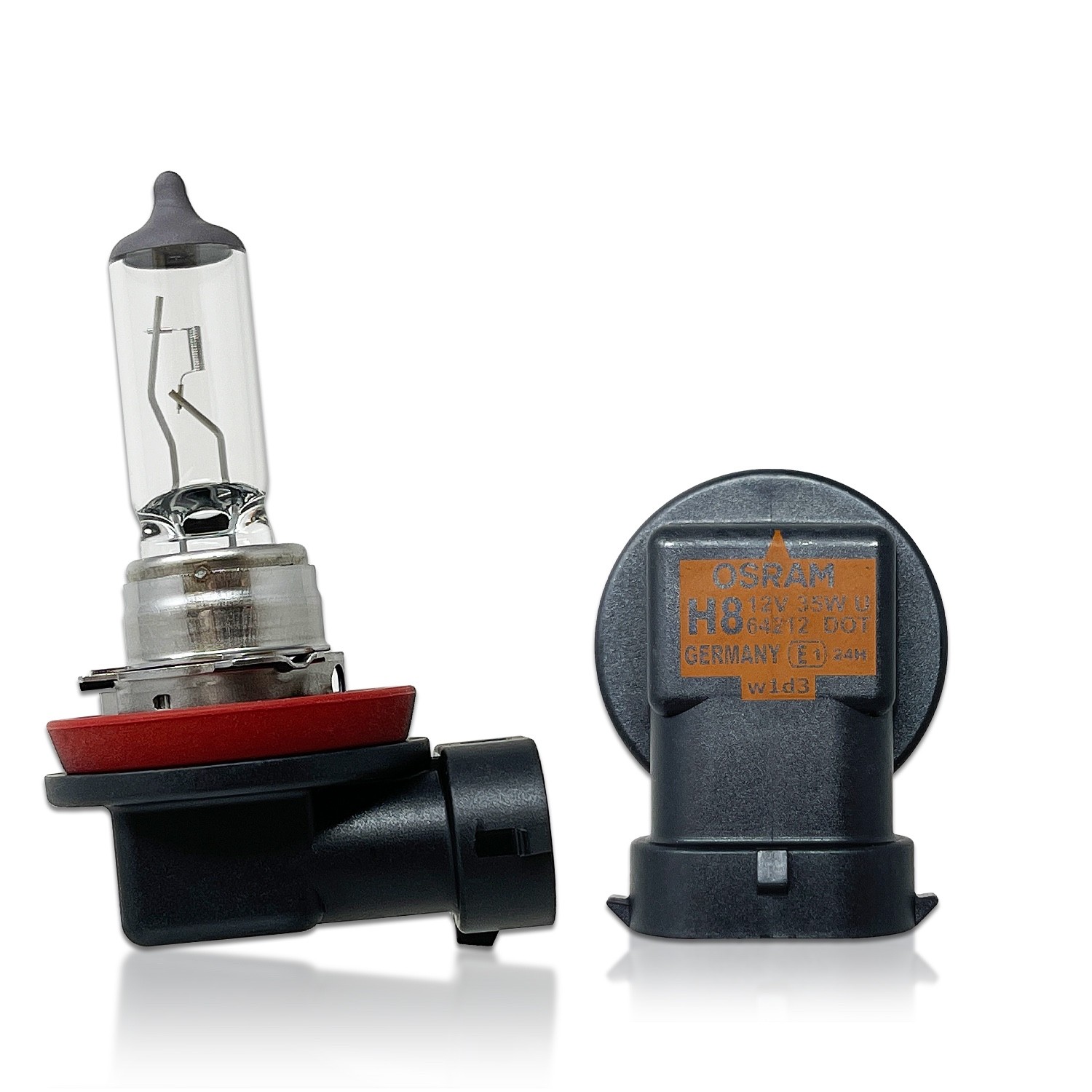 Osram H8 Original Standard Headlight Halogen Bulbs 64212 3800K 12V 35W Pack of 2