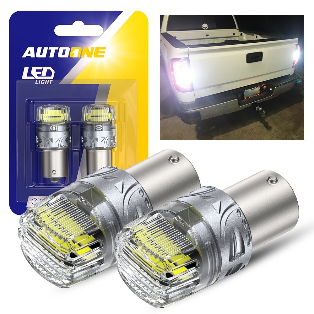 6500K Xenon White 1156 7506 BA15S 16SMD Parking Light Reverse LED Bulbs P21W 12V