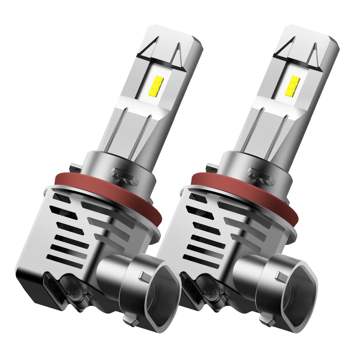 AUXITO 16000LM 60W H11 H9 H8 ZES LED Headlight Bulbs Pair DC9V-30V 6500K White