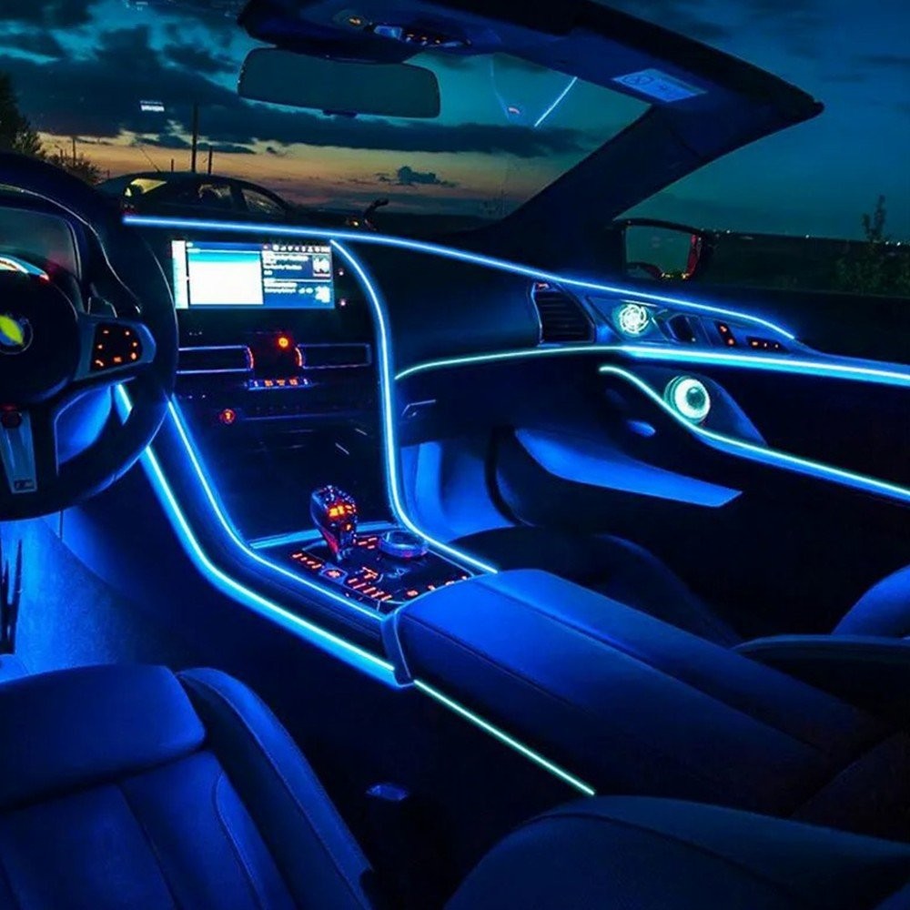 APP Control LED Light Atmosphere Ambient Light Car Inside Accessories 5M 1-10Set