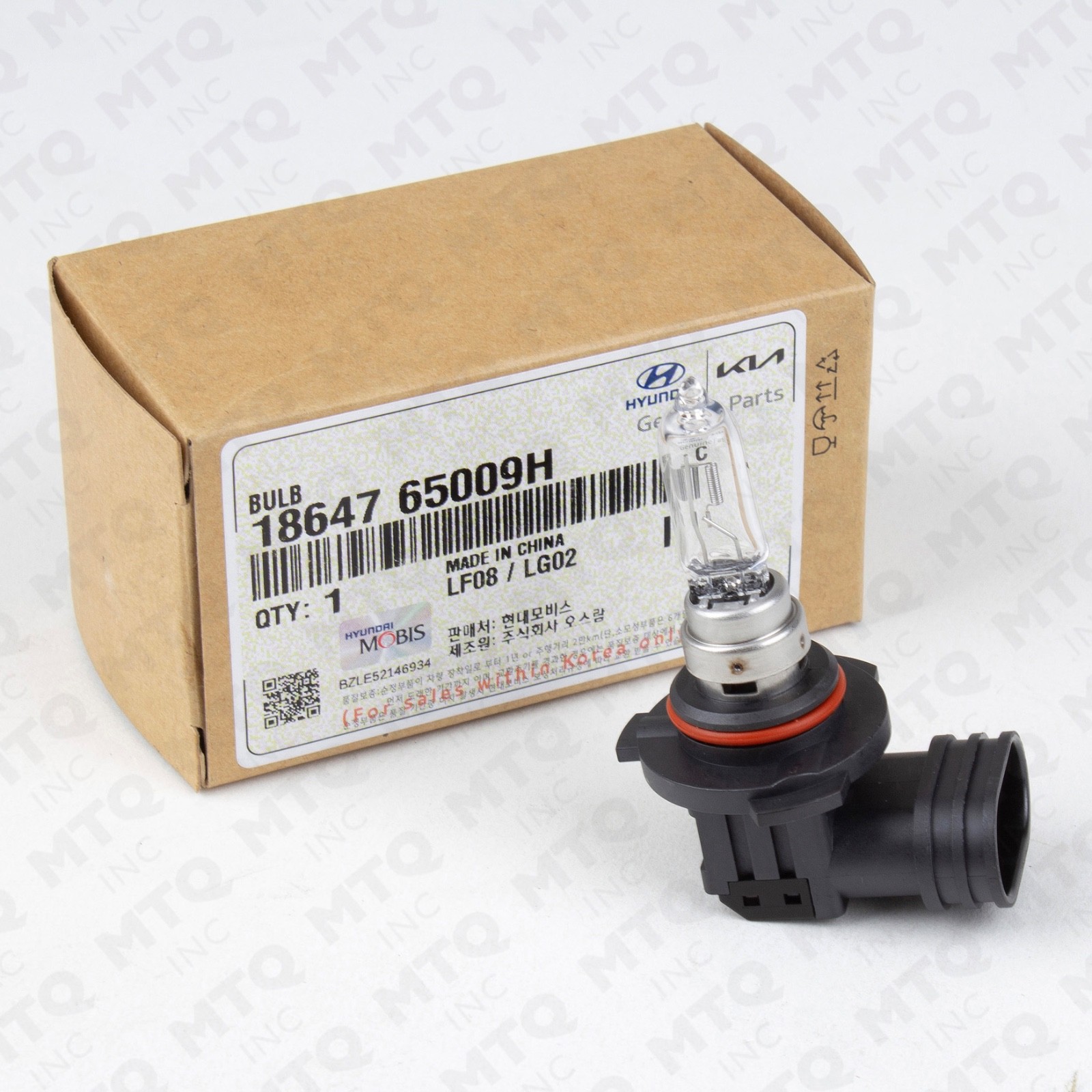 Genuine OEM Hyundai Kia 18647-65009-K Headlamp Bulb 2017-2025 (1-PC)