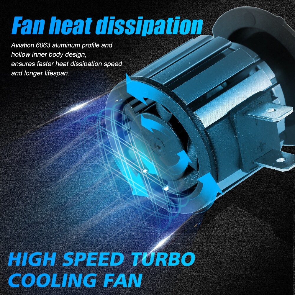 IRONWALLS 6 Sides H7 LED Headlight High Beam 6000K For Hyundai Sonata 2011-2014