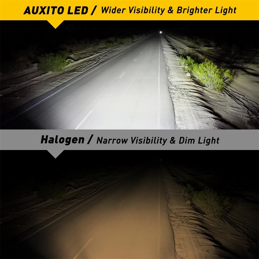 2 Sides H11 LED Headlight High or Low Beam Bulbs 100W 36000LM 6500K White 2Pc XH
