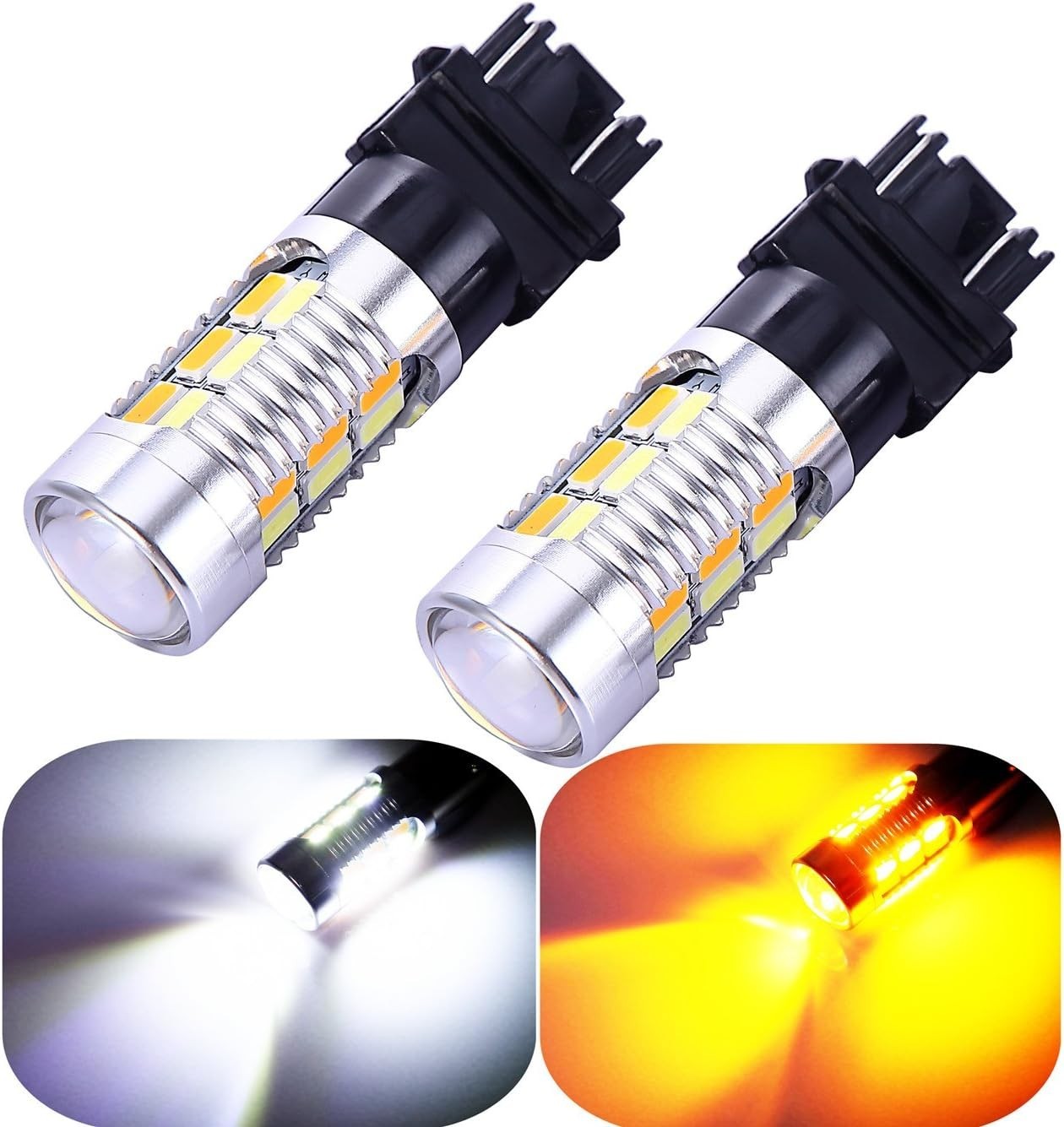 Energy Efficient 22-SMD 3157 Switchback LED Light Bulbs – 50000 Hours Life