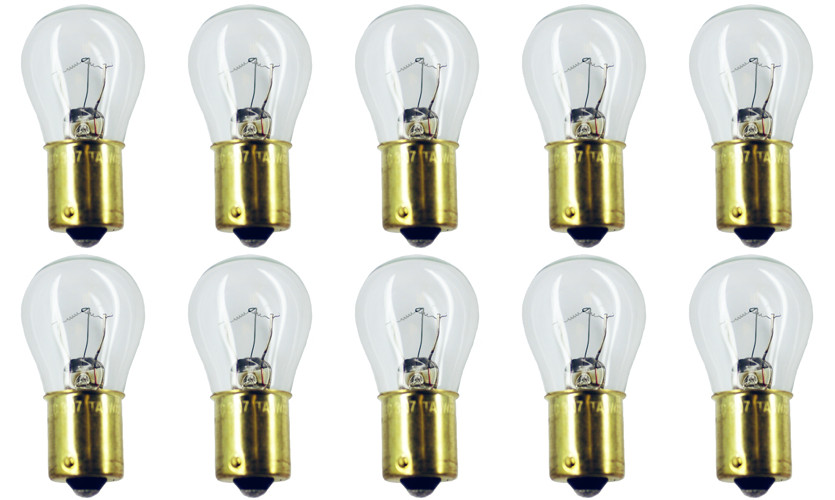 Box of 10 #307 Lamp Auto Bulb Automotive Lightbulb, 28V, 18.76W, BA15s