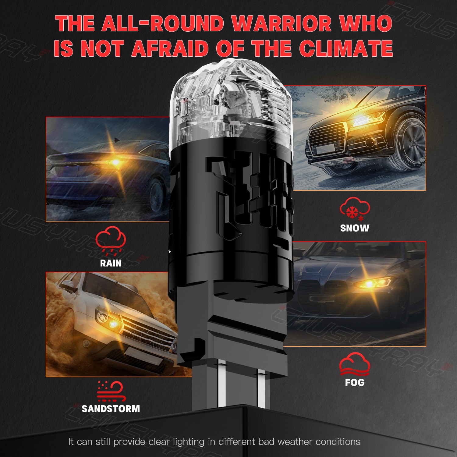 3000K Amber LED Bulbs 3157A For Ram 1500 2500 3500 Turn Signal Light
