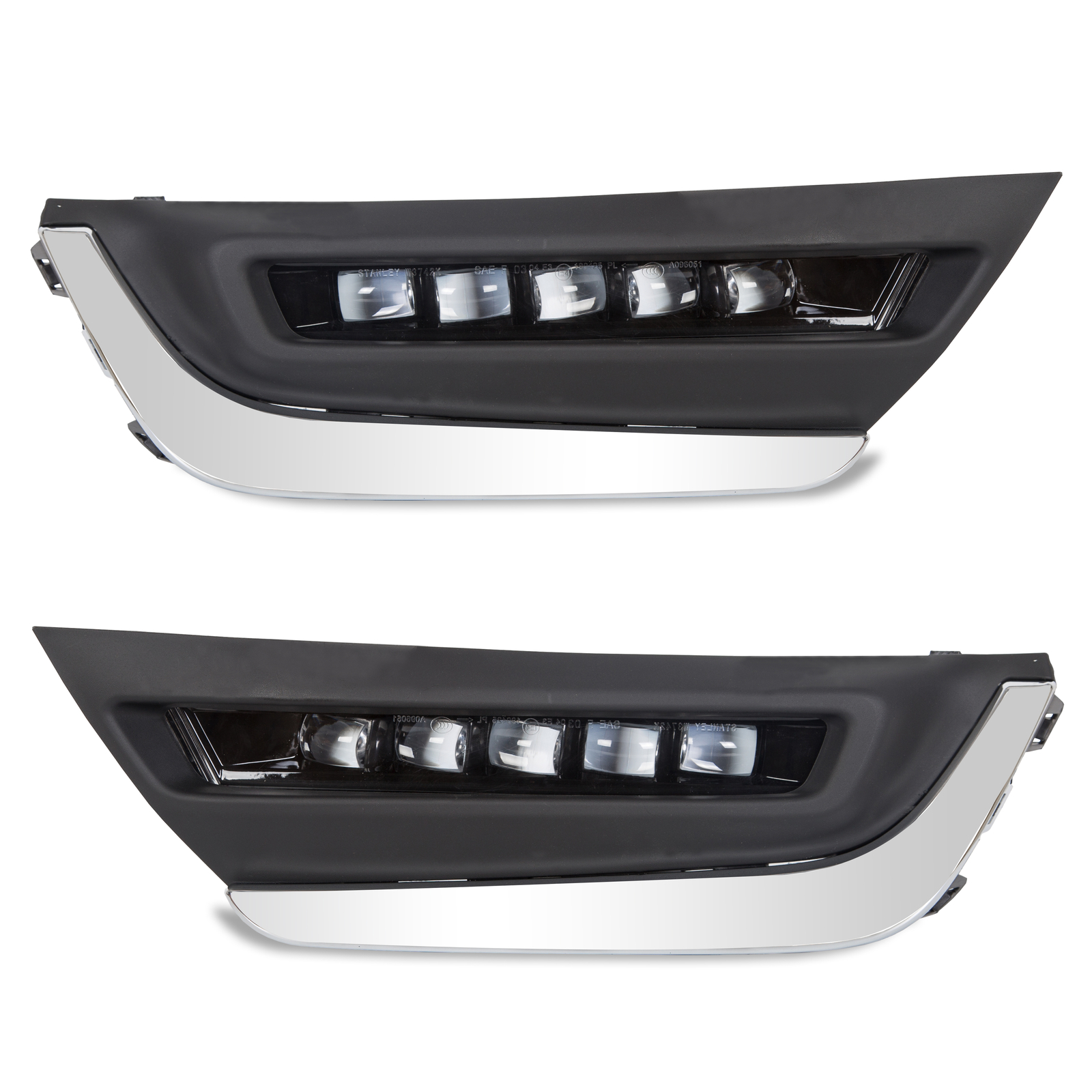 LED DRL Daytime Running Fog Lamp Lights w/Brackets For Honda CRV CR-V 2017-2019