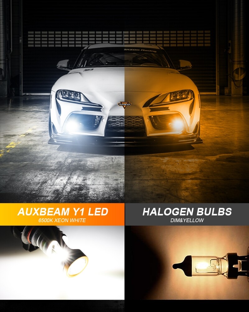 H13 9008 Canbus LED Headlight High Low Bulbs / 5202 2504 Fog Light White 6500K