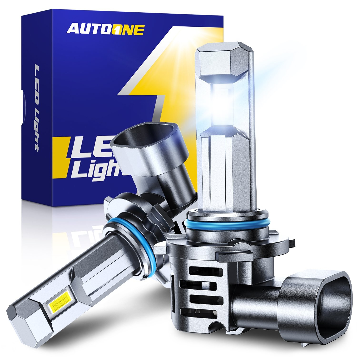 AUTOONE 9006 HB4 LED Front Fog Light Lamp Lamps Kit 24000LM 6500K Xenon White 2x