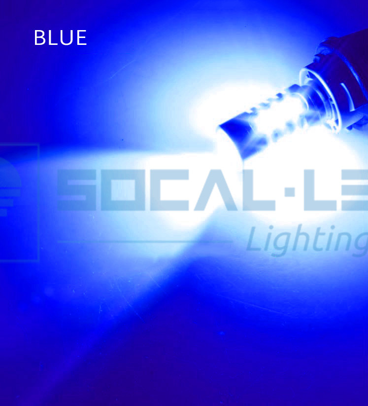 2x Dark Blue H16 5202 LED Fog Light Bulbs 15W SMD 5730 High Bright Daytime DRL