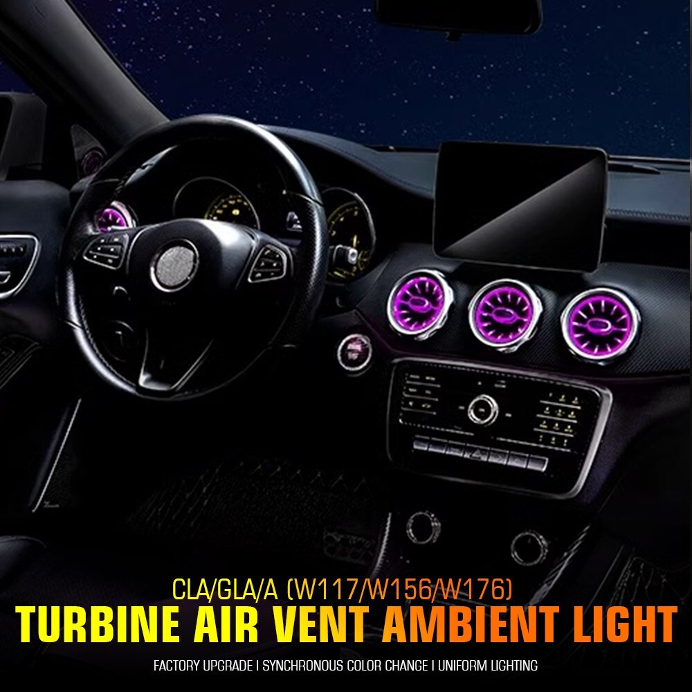 LED Air Vent Ambient Light For Mercedes Benz W117 CLA180 CLA200 CLA250 CLA45 5pc
