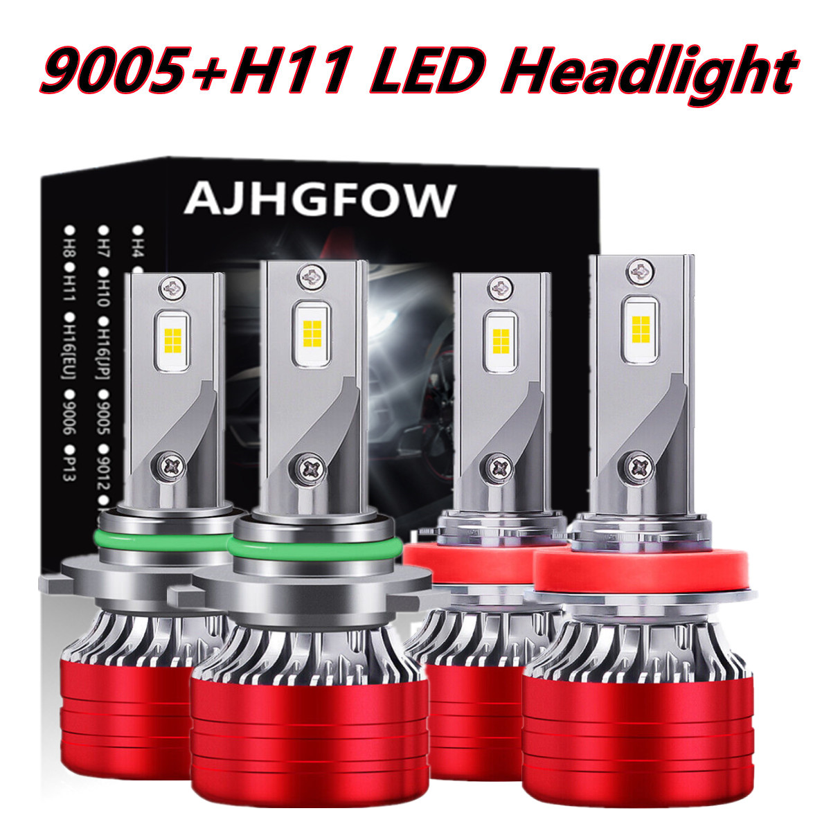 For Ford EcoSport 2018-2020 4x LED Headlight High/Low Combo Lights Bulbs