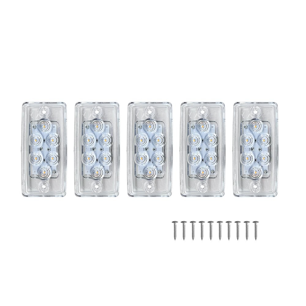 5-50X Clear Cab Roof Marker Running Light Indicator For Freightliner Volvo Truck