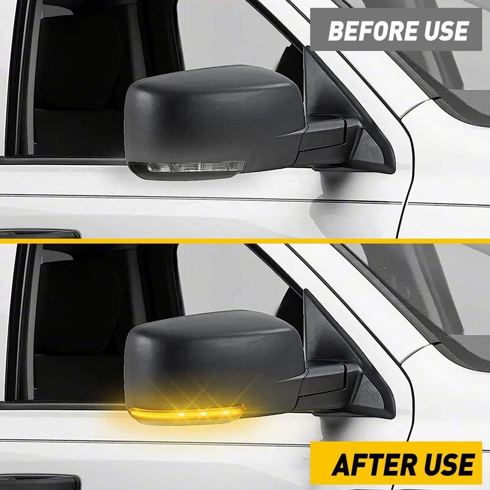 Front Left&Right LED Side Mirror Puddle Light for Dodge RAM 1500 2500 2009-2014
