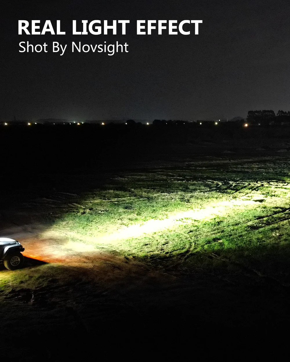 NOVSIGHT CYBER Series 4.5 Inch LED Pod Lights Flood Lamp Offroad Truck SUV ATV