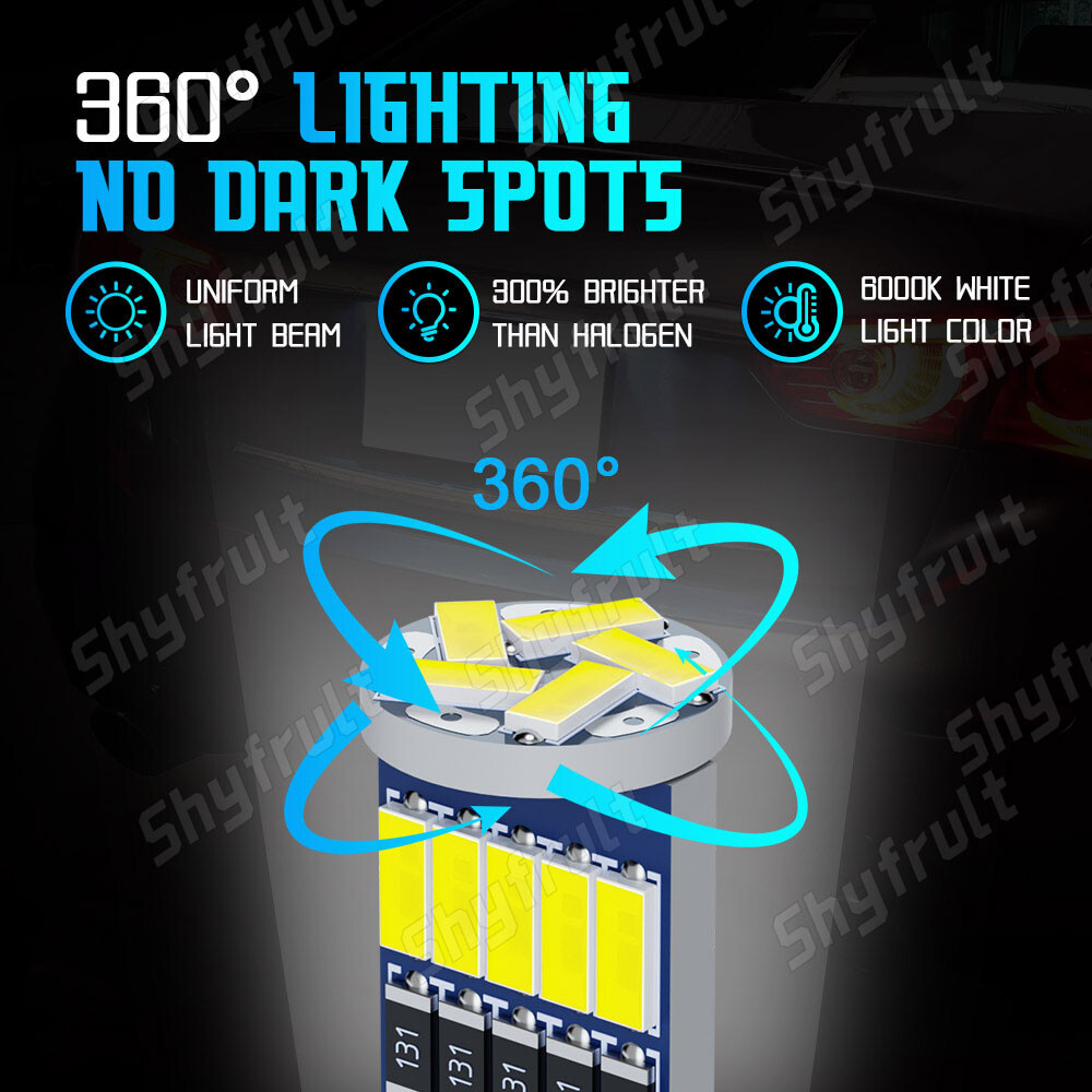 10 Bright LED Bulbs for Yamaha 4SV-84347-00-00 (12V-5W) Mini Taillight BULB
