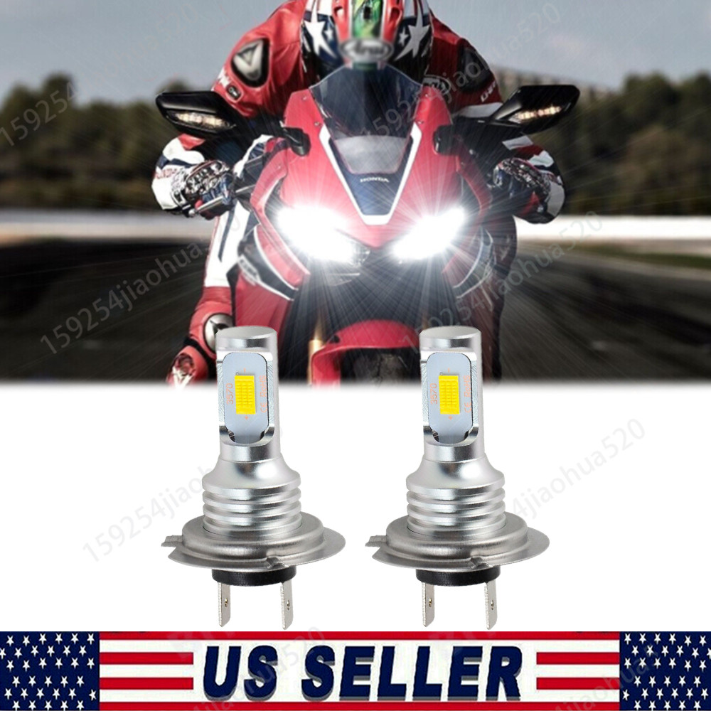 For Yamaha YZF R6 2007-2014 2PC H7 LED Headlight Lamp Bulbs Kit 6000K Cool White