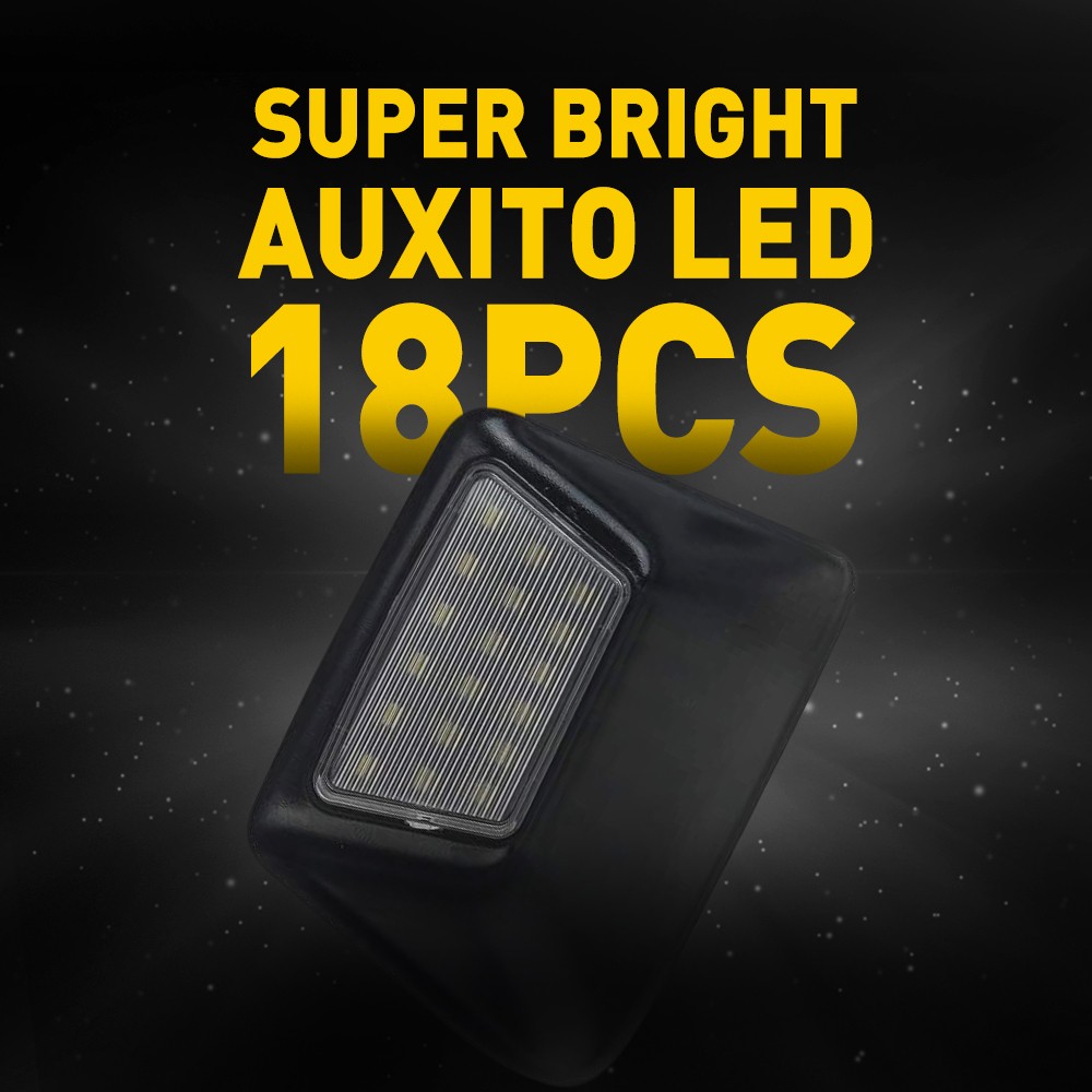 2 PCS White 18-SMD LED License Plate Parking Lights Lamps Bright Super White USA