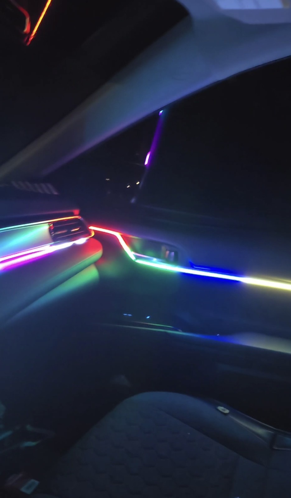 6in1 RGB Symphony Atmosphere Interior LED Acrylic Guide Fiber Optic Ambient Lamp
