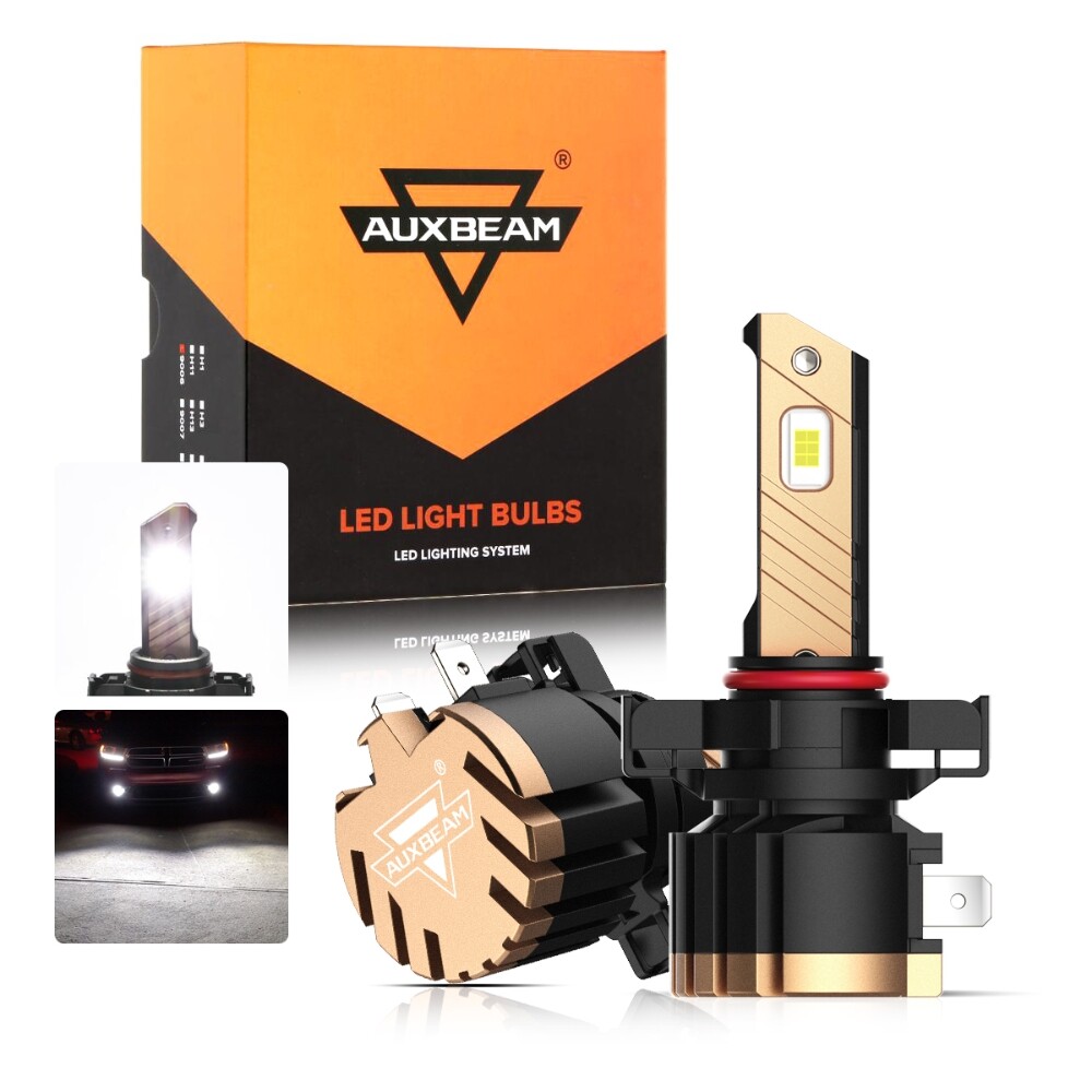 AUXBEAM CANBUS LED Headlight Fog Bulbs White For Dodge Grand Caravan 2011-2020